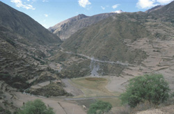 Inca trail: Maracocha lake, near Cuzco in highland Peru