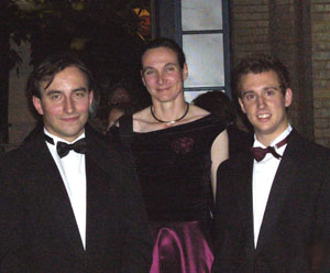 Senior Lecturer Dr Claudia Eberlein with Robert and Paul