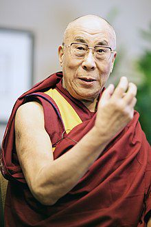 Image of the Dalai Lama looking ahead