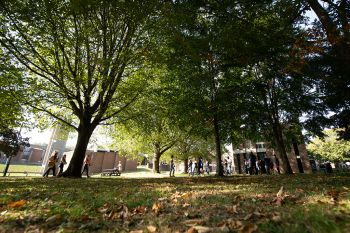 Students on campus