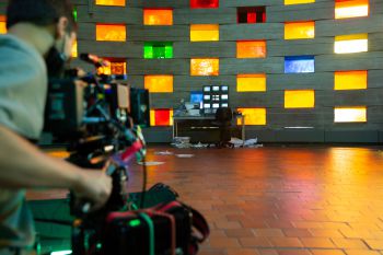 Image of Meeting House filming for music video