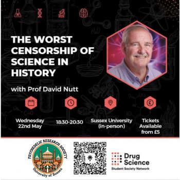 David Nutt Talk Event Poster