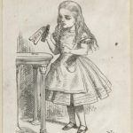 Dalziel after John Tenniel, illustration for 'Down the Rabbit-Hole', in Lewis Carroll [Charles Lutwidge Dodgson], Alice’s Adventures in Wonderland