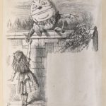 Dalziel after John Tenniel, illustration for 'Humpty Dumpty', in Lewis Carroll [Charles Lutwidge Dodgson], Through the Looking-Glass, and What Alice Found There