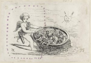 Dalziel after Hugh Rowley, illustration for Rowley, Gamosagammon; or Hints on Hymen