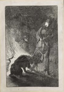 Dalziel after Arthur Boyd Houghton, ‘Fight for the Ibex’, illustration for Anne Bowman, The Boy Pilgrims