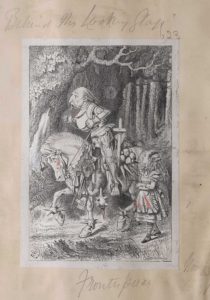 Dalziel after John Tenniel, illustration for frontispiece to Lewis Carroll [Charles Lutwidge Dodgson], Through the Looking-Glass, and What Alice Found There
