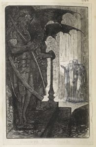Dalziel, 'Vision of Don Roderick', illustration for Walter Scott, Poetical Works