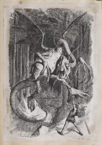Dalziel after John Tenniel, illustration for 'Looking-Glass House', in Lewis Carroll