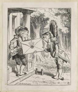 Dalziel after John Tenniel, illustration for ‘Pig and Pepper’, Lewis Carroll [Charles Lutwidge Dodgson], Alice’s Adventures in Wonderland