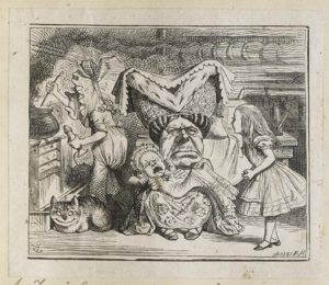 Dalziel after John Tenniel, illustration for 'Pig and Pepper', in Lewis Carroll [Charles Lutwidge Dodgson], Alice’s Adventures in Wonderland