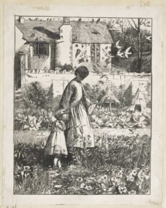 Dalziel after George John Pinwell, ‘The Island Bee’, illustration for Robert Buchanan (ed.), Wayside Posies: Original Poems of the Country Life