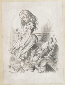 Dalziel after John Tenniel, illustration for ‘Alice’s Evidence’, Lewis Carroll [Charles Lutwidge Dodgson], Alice’s Adventures in Wonderland