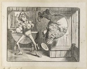 Dalziel after John Tenniel, illustration for ‘Advice from a caterpillar’, in Lewis Carroll [Charles Lutwidge Dodgson], Alice’s Adventures in Wonderland
