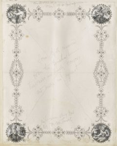 Dalziel, after Francis S Walker (?), decorative border for Laura Valentine, The Nobility of Life, Its Graces and Virtues