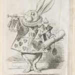 Dalziel after John Tenniel, illustration for ‘Who Stole the Tarts?’, in Lewis Carroll [Charles Lutwidge Dodgson], Alice’s Adventures in Wonderland