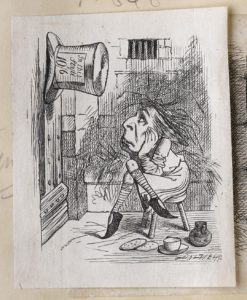 Dalziel after John Tenniel, illustration for 'Wool and Water', in Lewis Carroll [Charles Lutwidge Dodgson], Through the Looking-Glass, and What Alice Found There
