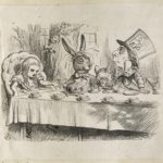 Dalziel after John Tenniel, illustration for 'A Mad Tea Party', in Lewis Carroll [Charles Lutwidge Dodgson], Alice’s Adventures in Wonderland