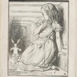 Dalziel after John Tenniel, illustration for ‘The Pool of Tears’, in Lewis Carroll [Charles Lutwidge Dodgson], Alice’s Adventures in Wonderland