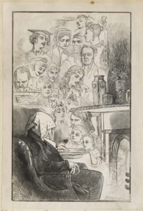 Dalziel after Florence Claxton, ‘Faces in the Fire’, in London Society