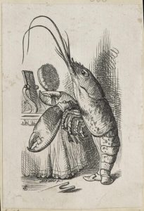 Dalziel after John Tenniel, illustration for ‘The Lobster Quadrille’, in Lewis Carroll [Charles Lutwidge Dodgson], Alice’s Adventures in Wonderland