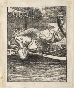 Dalziel after Arthur Hughes, ‘On the Water’, illustration for George Macdonald, Dealings with the Fairies