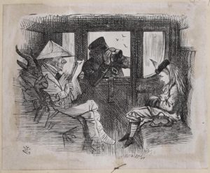 Dalziel after John Tenniel, illustration for ‘Looking-Glass Insects’, in Lewis Carroll [Charles Lutwidge Dodgson], Through the Looking-Glass, and What Alice Found There
