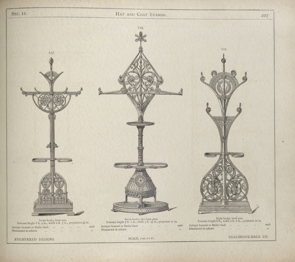 A page from the 1875 Coalbrookdale Company catalogue, printed by The Brothers Dalziel.