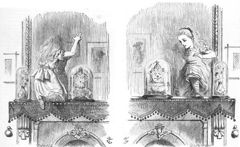 Dalziel Bros, wood engravings after drawings by John Tenniel, published in Lewis Carroll, Through the Looking Glass