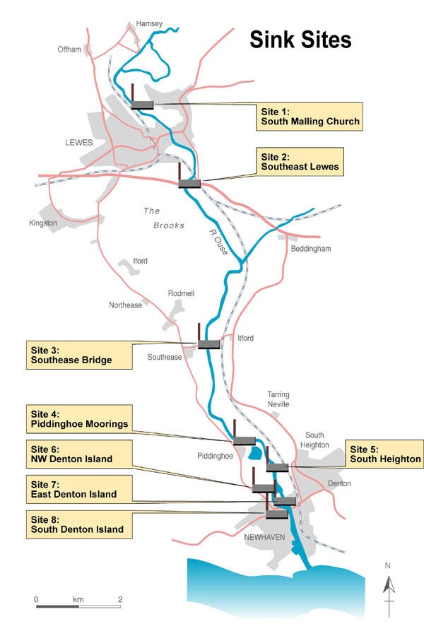 Map of field sites