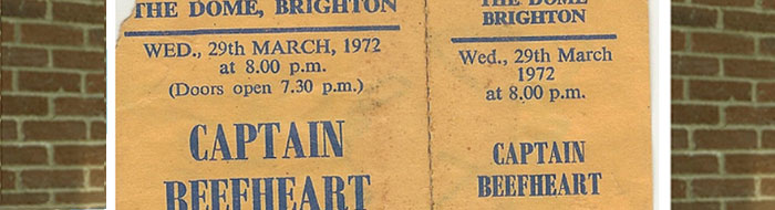 Ticket for Captain Beefheart 1972