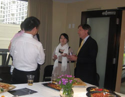 Professor Farthing meets the family of a prospective student