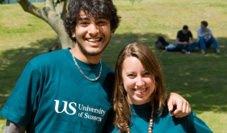 Student helpers at open day