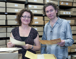 Fiona Courage with Kevin Macdonald