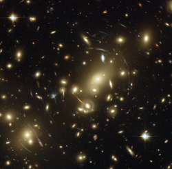 A view of deep space from the Hubble telescope