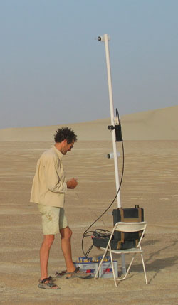 Martin Todd monitoring dust storms