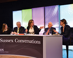 The panel at Sussex Conversations
