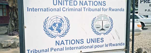 United Nations - International Criminal Tribunal for Rwanda sign