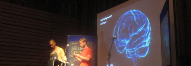 Anil Seth giving presentation