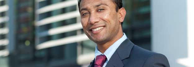 Business man in suit