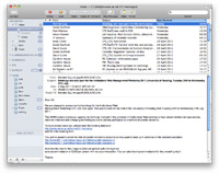 screenshot of Applemail window