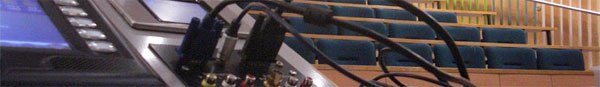 AV equipment in lecture theatre