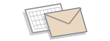 Icon showing envelope and calendar