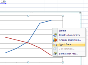 screenshot showing example data