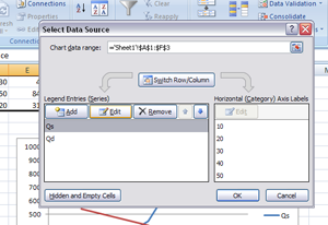 screenshot showing example data
