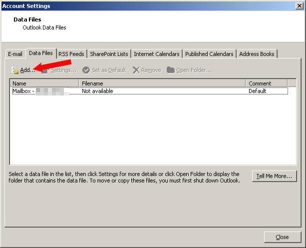 Outlook Express Data File Location Windows Xp
