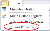 Outlook 2010 address properties