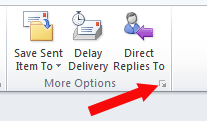 Outlook 2010 More Options