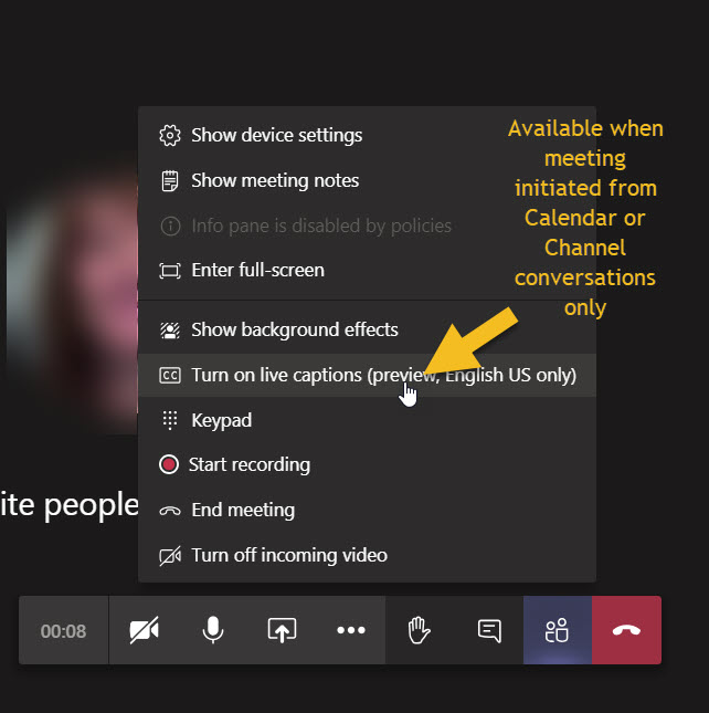 242. Using Teams Live Captioning Guide ITS University of Sussex