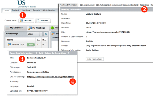 Locating the recording